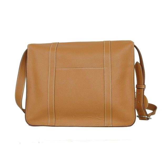 Hermes Steve Togo Leather Messenger Bag Earth Yellow 92111 On Sale